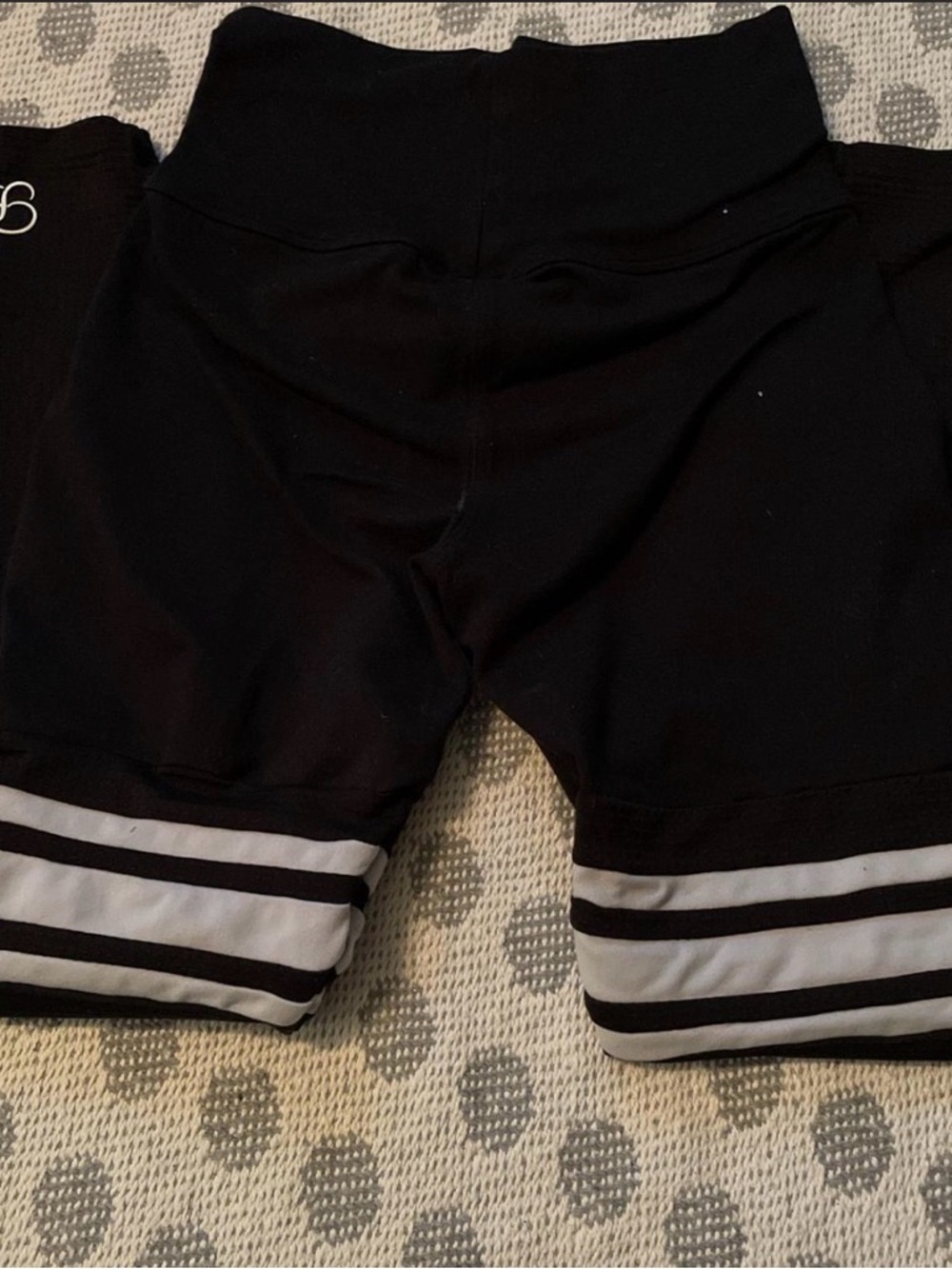 Bombshell Sportwear Black and White striped Size Xs - Picture 4 of 4